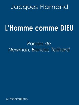 cover image of L'Homme comme DIEU